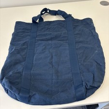 Canvas Fabric Tote Bag Navy Blue Paperchase Brand