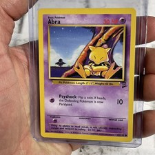 Abra 65/130 Base Set 2 Pokemon TCG Card NM Vintage Vtg Nintendo Common WOTC