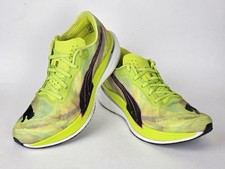Puma Deviate Nitro Elite 2 Men Lime Pow Black Sneakers Carbon Fiber Plate Sz: 10