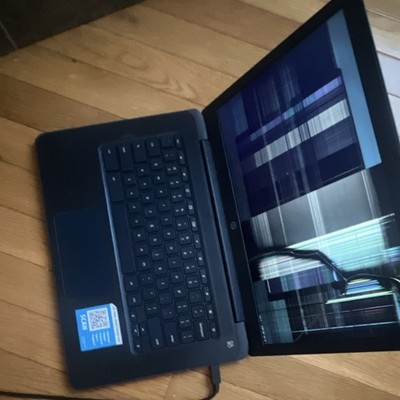 HP Chromebook Laptop Black Chrome OS Broken Screen for Parts