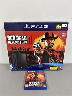 Sony PlayStation 4 Pro 1TB Konsole Red Dead Redemption 2 OVP - mit Spiel