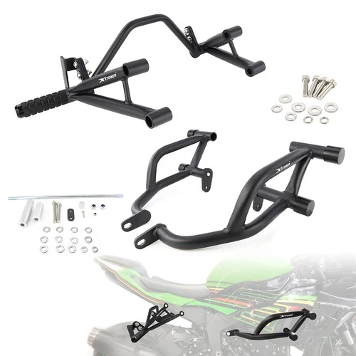 Front Crash Cage Peg Support Stunt Fit For Kawasaki NINJA ZX-6R ZX636 2009-2025