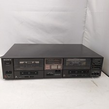 SONY TC-W5 Cassette Recorder, Powers On Plays Noisy - PLEASE READ DESC.