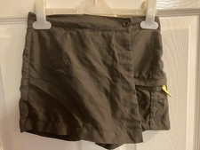 Girls Official Brownies Uniform Skort Shorts Age 7-8 Years Waist 20in VGC