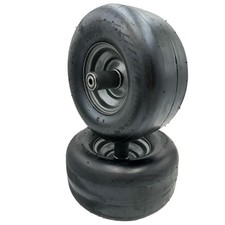 Set of 2 11x6.00-5 Flat Free Dark Gray Assembly OEM Part 07101105 IKON XL ZT XL