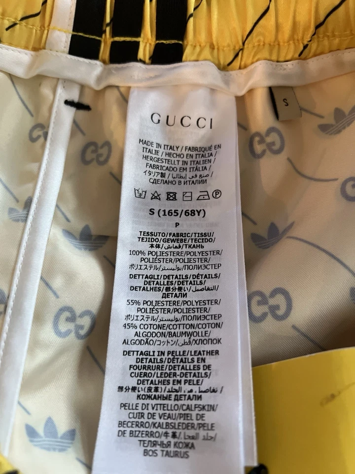 GUCCI X ADIDAS Logo GG boxer Shorts size S New - Image 3 of 3