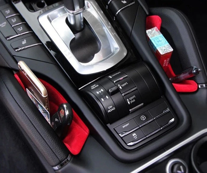 2x 2011-2017 para Porsche Cayenne Soporte Apoyabrazos Guante Caja de Almacenamiento Organizador de Coche Foto 2 de 4