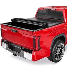 MOSTPLUS Quad Fold Soft Truck Bed Tonneau Cover Compatible with 2007-2013 Toy...