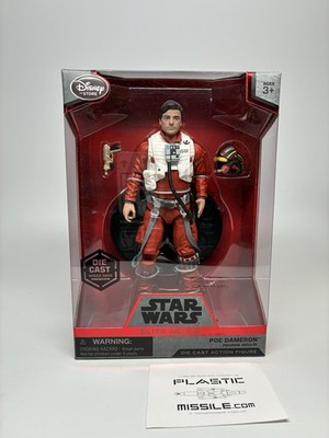Star Wars POE DAMERON Elite Die Cast 7 1/2'' Disney Force Awakens NEW MISB
