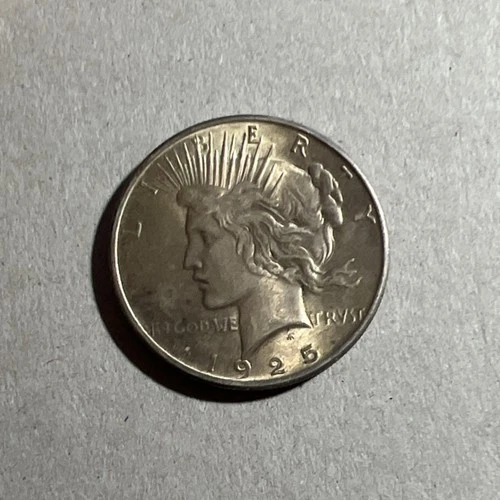 1925 Peace Dollar $1 Silver Coin Circulated Business Strike 0.9 Fineness