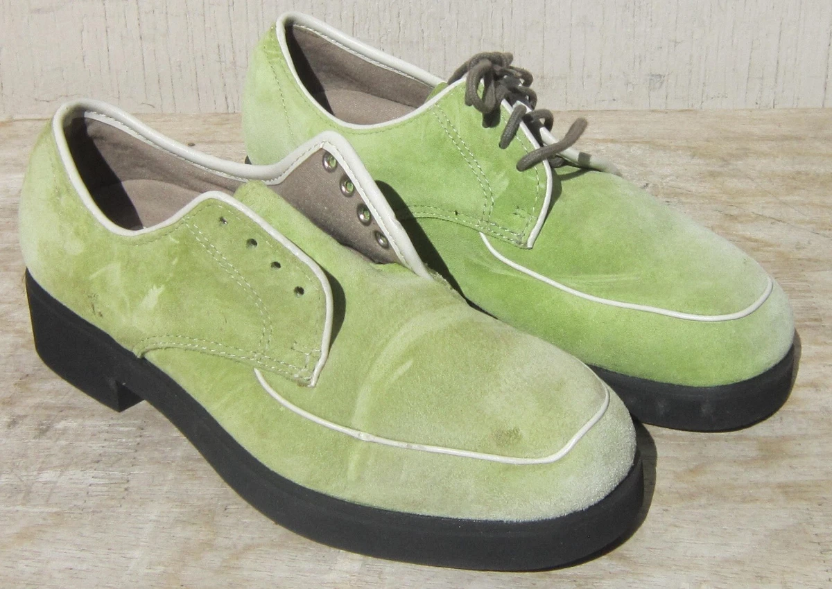 Lime green suede shoes sale