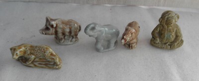 Red Rose Tea Wade Figures- Monkey, Cheetah, Elephant, Rhino, Wild Boar