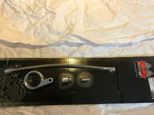 Big Twin Evolution Evo Chrome Oil Gauge Bracket Hose Fittings Big Twin Evolution Evo Chrome Oil Gauge Bracket Hose Fittings