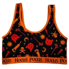 NWT TORRID Scoop Neck Bralette Sz 0X-1X-2X Black Orange Hocus Pocus Disney