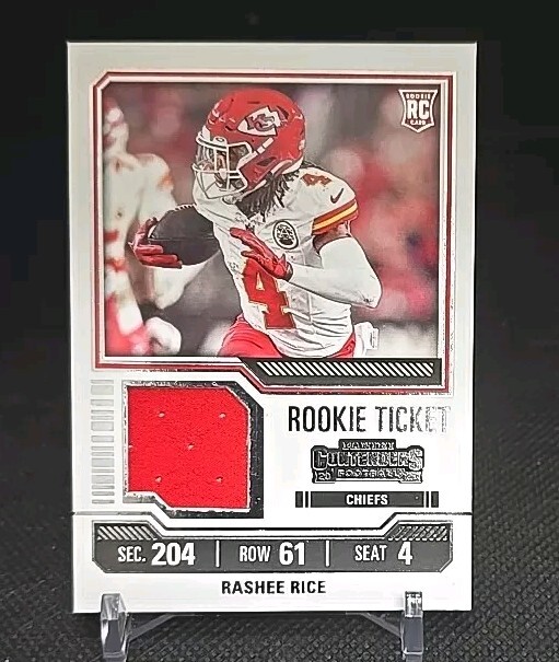 2023 Contenders Rashee Rice Rookie Ticket Patch Kansas City Chiefs #TS28