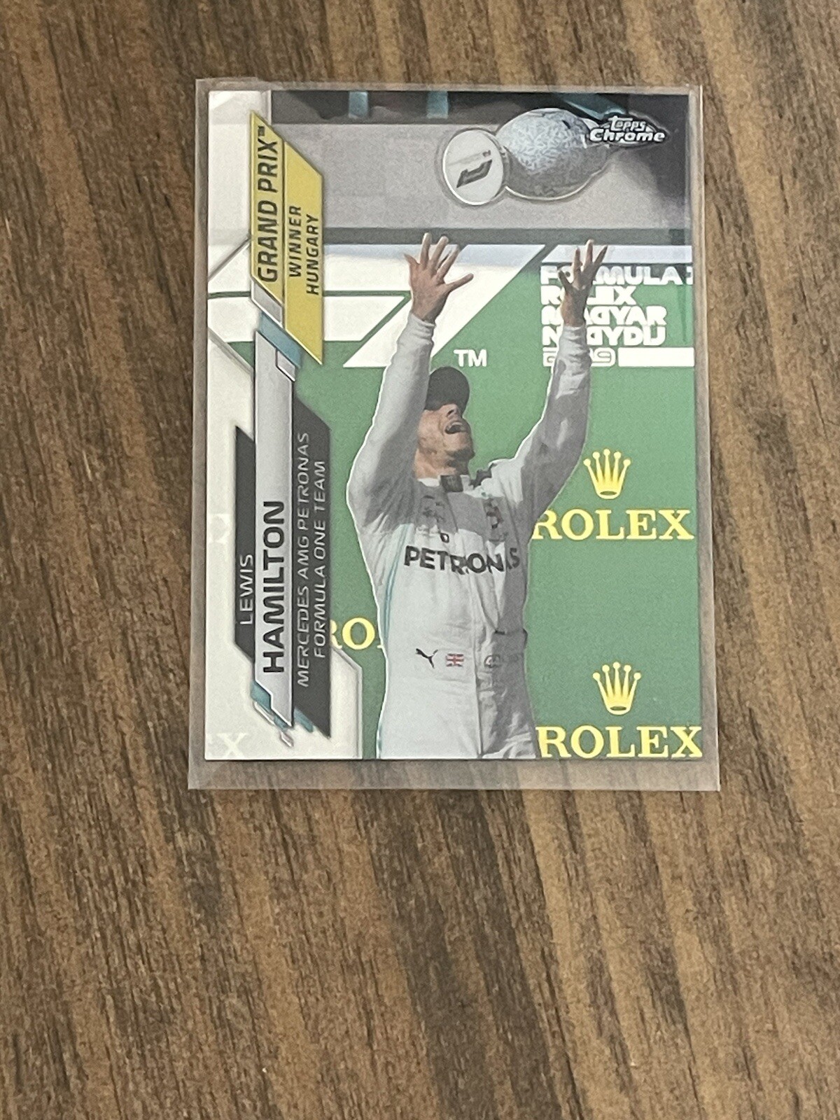 2020 Topps Chrome Formula 1 - Grand Prix Winners #144 Lewis Hamilton (RC)