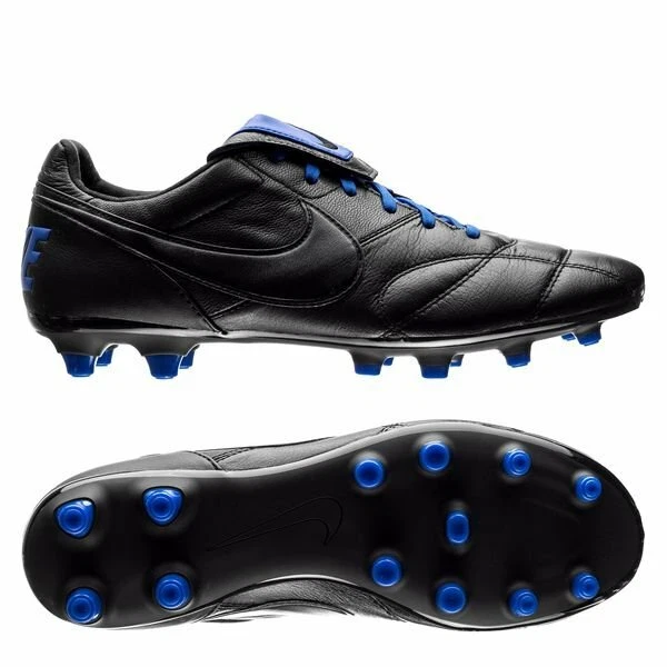 Volverse loco trolebús personal Nike Premier II 2.0 FG Kangaroo Leather Soccer Cleats Classic Boots 7  Black-Blue | eBay