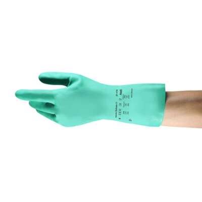 AlphaTec Solvex 37-175 Nitrile Gloves, Size 8, 12 Pairs/Pk