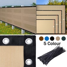 4' 5' 6'x50' Windscreen Privacy Fence Screen Shade Cover Fabric Mesh Garden Tarp