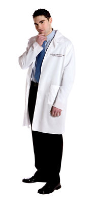 Lab Coat Doctor Howie Feltersnatch Adult Costume Rasta Imposta | eBay