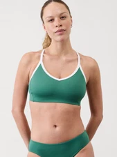 Athleta D-DD Seabreeze Bikini Swim Top Trillium/White LARGE #424408 NEW