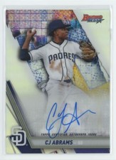 2019 Bowman's Best of 2019 Autographs CJ Abrams Auto San Diego Padres Refractor