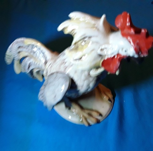 SCHÖNE VINTAGE DDR PORZELLAN HAHN FIGUR - Bild 5 von 12