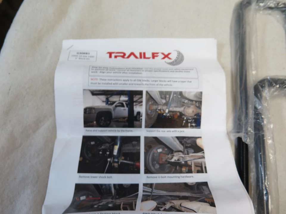 TrailFX G30RB1 Leaf Spring Block Kit 1999-2018 Chevy Silverado Sierra 1500 (6A2 - Image 3 of 4