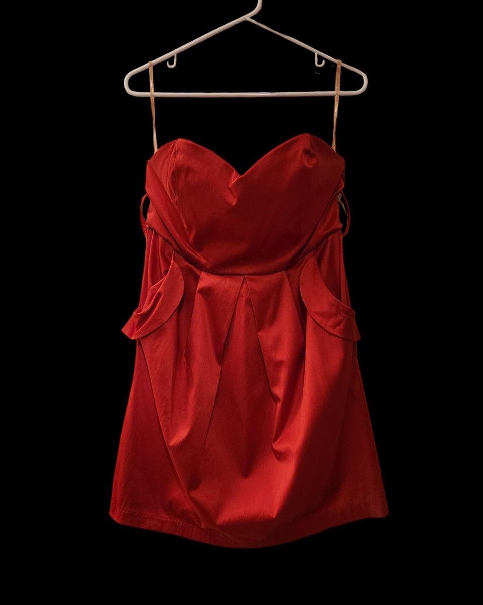 red halter top homecoming dresses Formal Dress Thigh High With POCKETS Size Large Category:VACATION