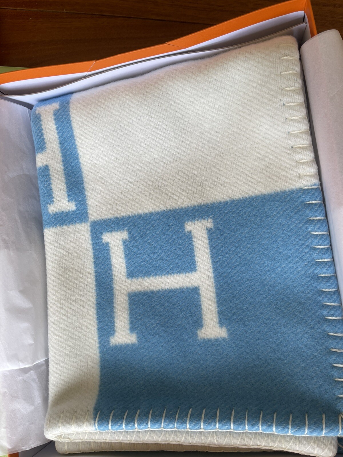 hermes baby blanket