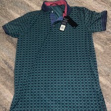 Greyson Golf Shirt Polo The Journey Print Medium Flacon Multicolor NWT  118