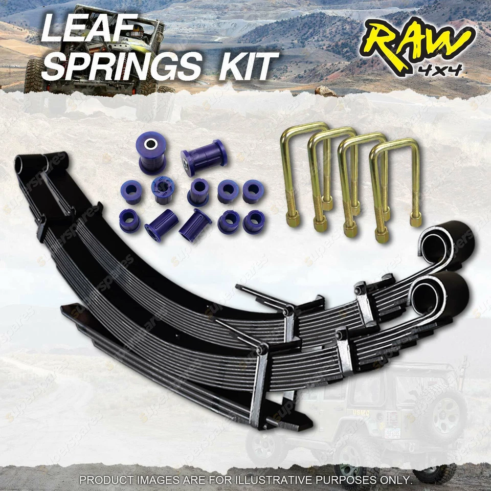 Raw 4x4 Rear 35mm Lift Leaf Springs Kit for Mitsubishi Triton ML MN