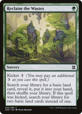 x4 Reclaim the Wastes ZNR MTG Zendikar Rising 200/280 COMMON M/NM 4x