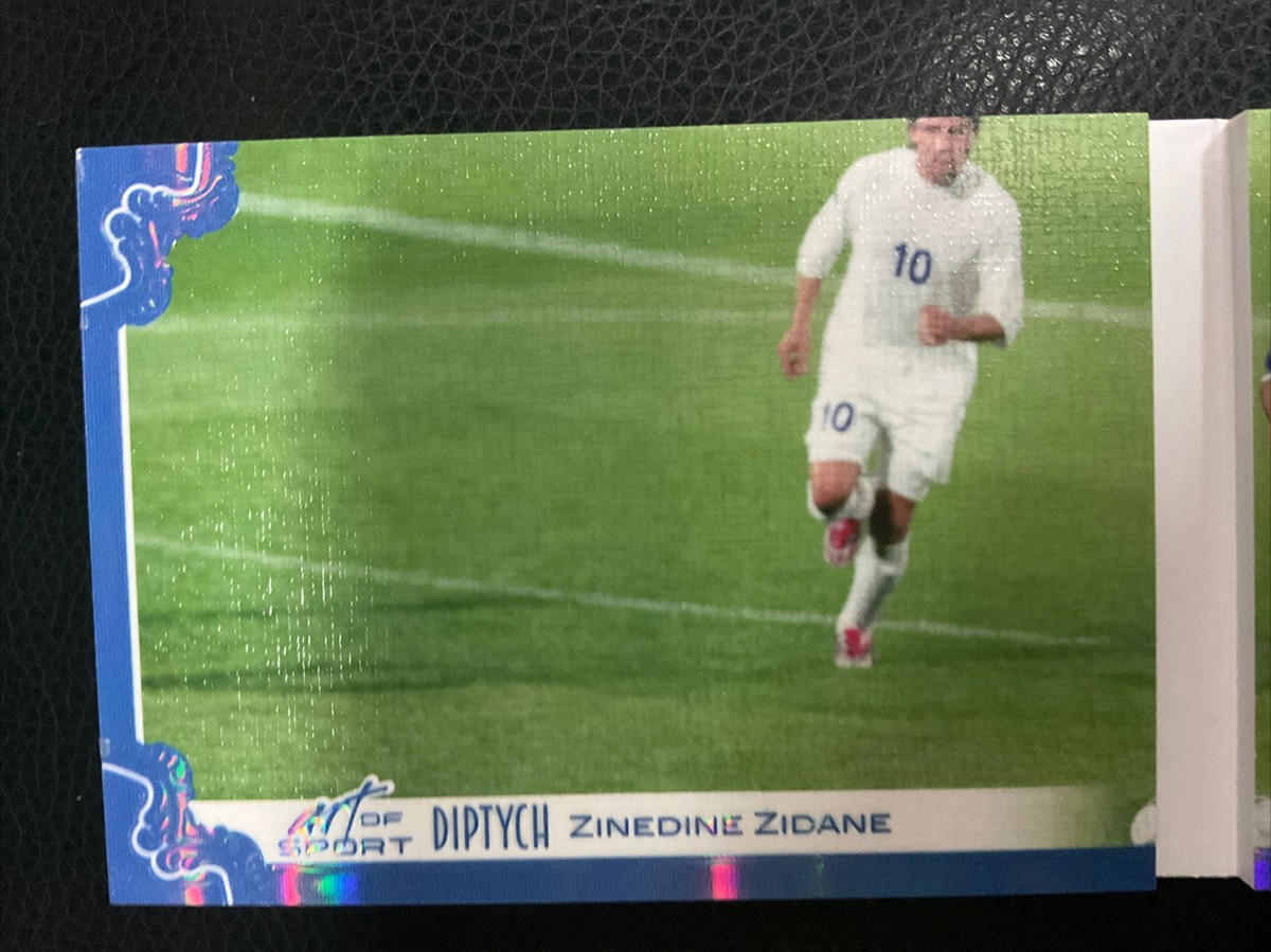 2023 Leaf Art Of Sport Zinedine Zidane Diptych Blue Booklet Auto