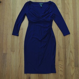 ralph lauren faux wrap dress