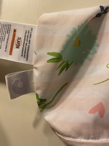 Pink and White stripes with Flowers Boppy Replacement Pillow Slip Cover - Picture 4 of 5