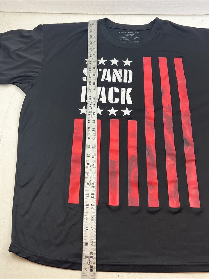 Tek Gear Dry Tek XL черная стойка сзади красно-белая полоса флаг герб звезды - Изображение 4 из 4
