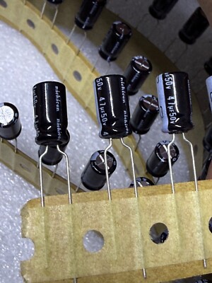 268 Nichicon VR series 47uF/50V 85  electrolytic capacitor 6.3X11 ft pitch 2.5mm