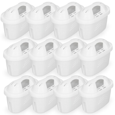 12 x Compatible MAXTRA PRO All-in-1 Water Filter Cartridge For Brita Jugs Kettle