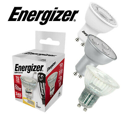 Energizer GU10 Bulbs 3W = 35W 5W = 50W Spot Lights - Warm, or Daylight eBay