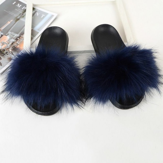 fuzzy slip ons
