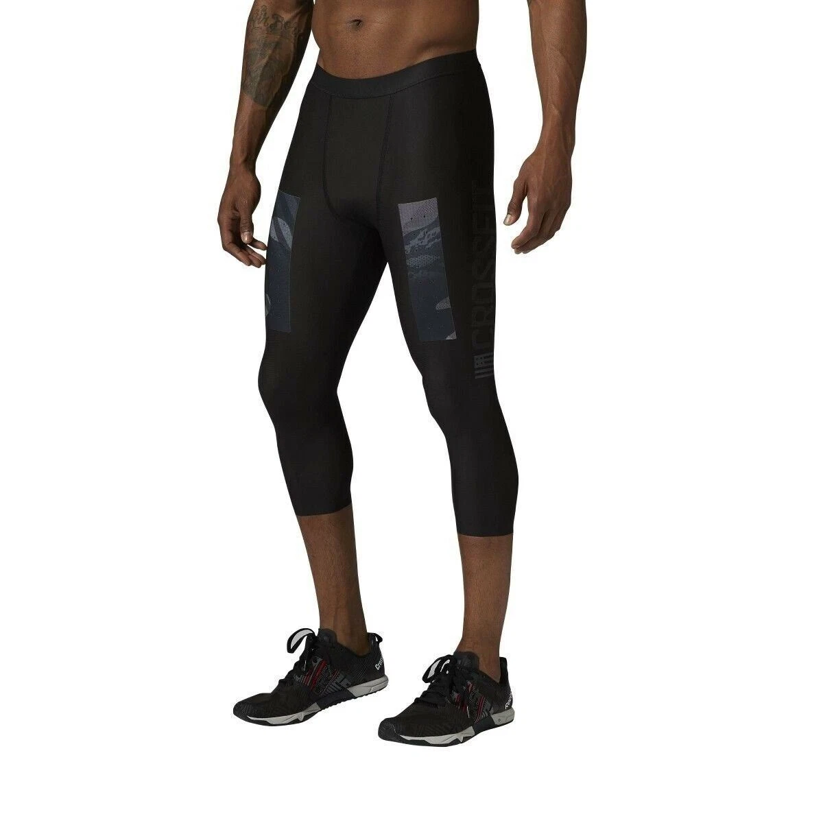 Nogen som helst Soaked Forbavselse AI1378] Mens Reebok RCF Crossfit Cross Training Compression 3/4 Tights -  Black | eBay