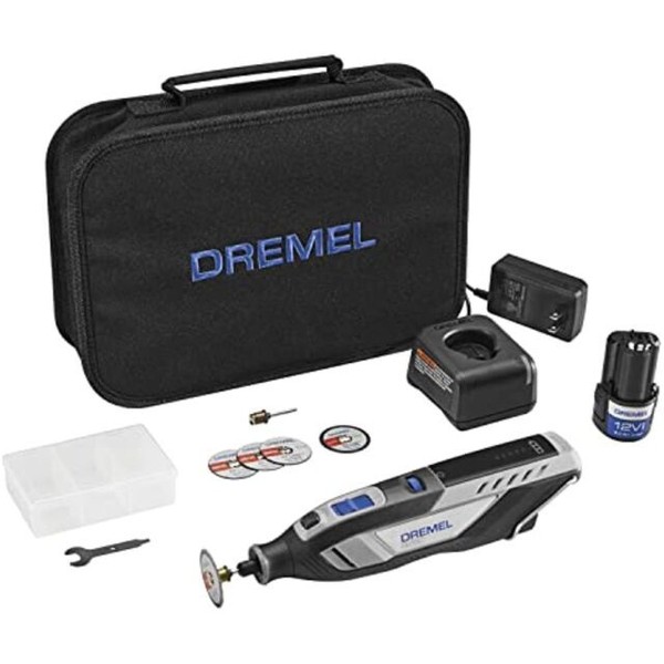 Dremel 8250 12V 30000 RPM Rotary Tool Kit F0138250AA (Black/Gray) for