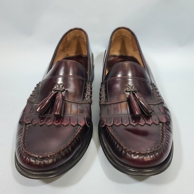 Bass Weejuns Mahogany Brown Tassel Loafers Bass Weejuns Larkin Tassel Loafers | Mid Brown | US Stockists main image 4