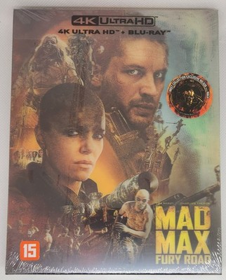 Steelbook Mad Max: Fury Road B Lenticular Fullslip 4K+BD+Black&Chrome (Weet) Neu