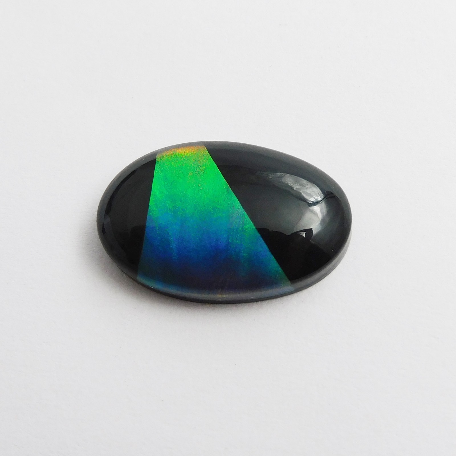 Extremely Rare Multi-Color Natural Opal Oval Ring Size 10.55 Ct Gems CERTIFIED