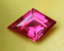 Natural Pink Sapphire 30 Ct Faceted Ceylon Fancy Cut Certified Loose Gemstone