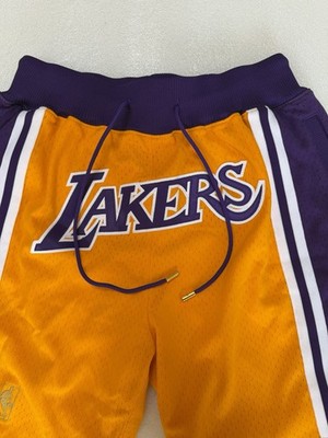 Just Don x Mitchell & Ness NBA Los Angeles Lakers Shorts Yellow