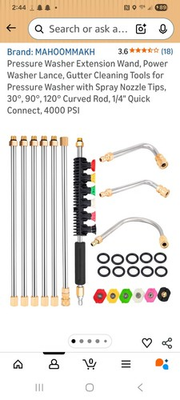 #ad Yaegoo 4000PSI Pressure Washer Extension Wand Set $23.00