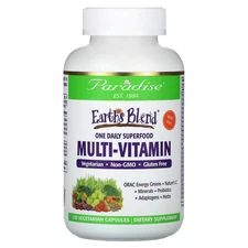 Earth's Blend, One Daily Superfood Multi-Vitamin with Iron, 120 Vegetarian
